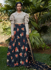 black Lehenga